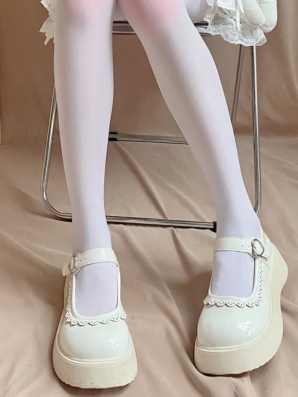 Sweet Lolita Tights White Accessory Polyester Ombre Lolita Accessories