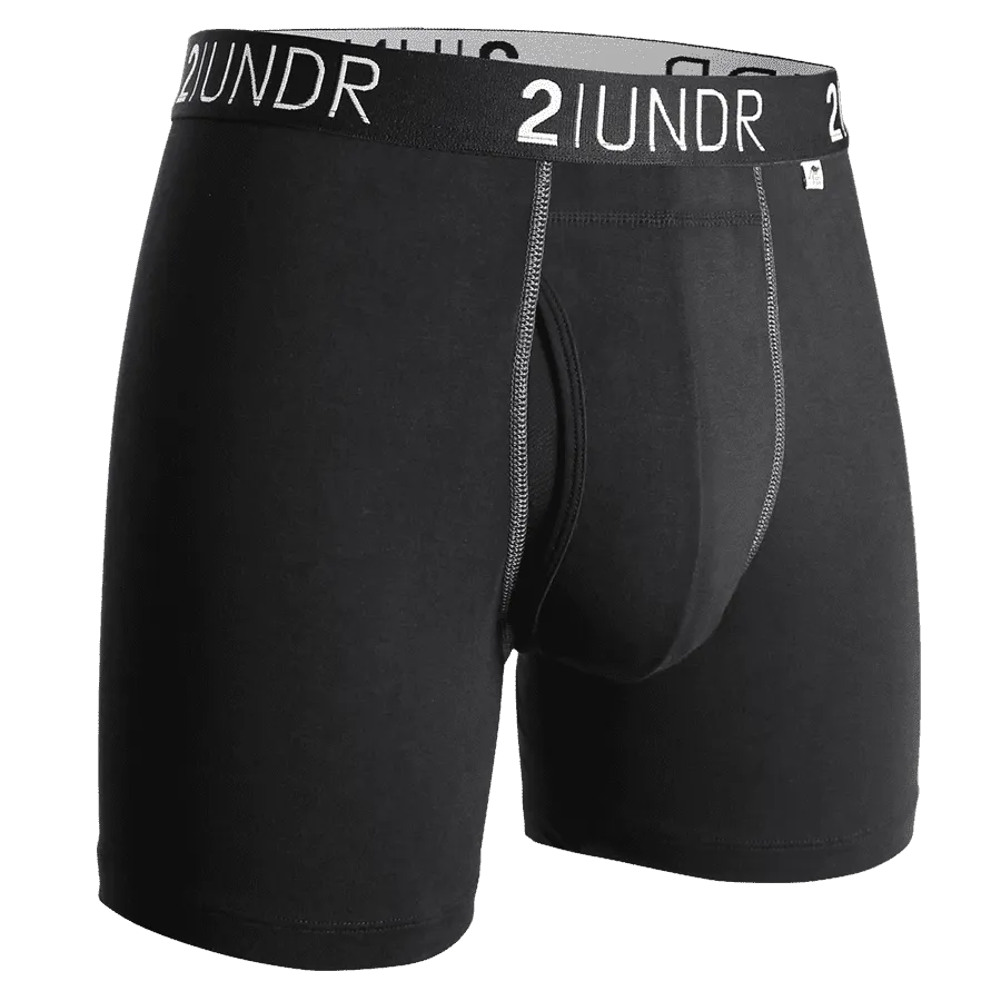 Swing Shift - Boxer Brief - Black & Grey