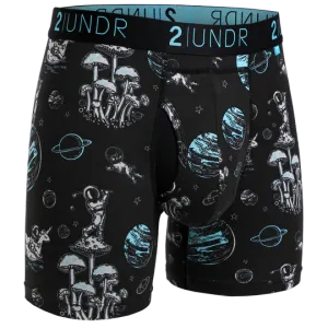 Swing Shift Boxer Brief - Space Golf Black