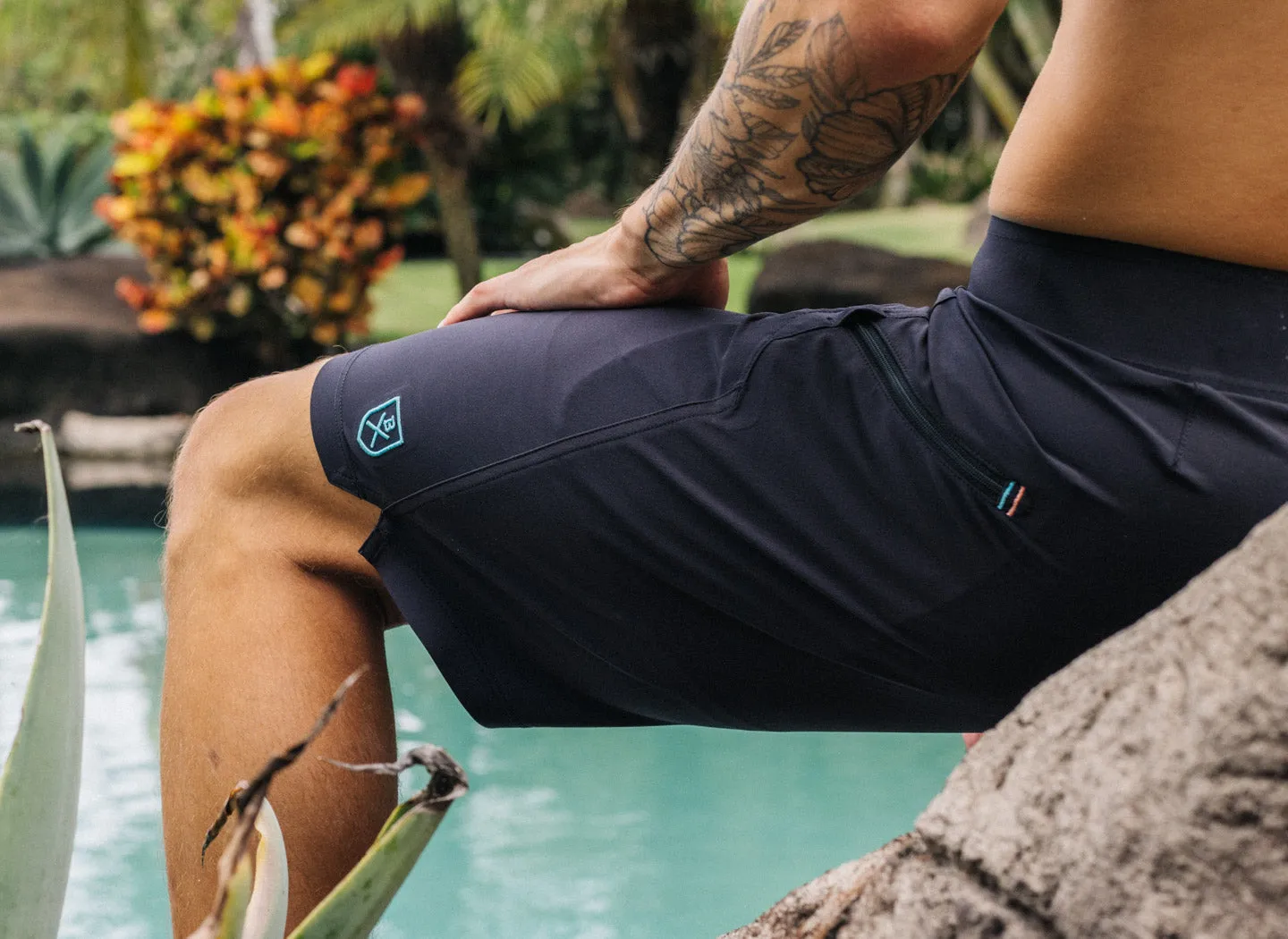 The Spartan Board Shorts -  11" Inseam - Almost Black