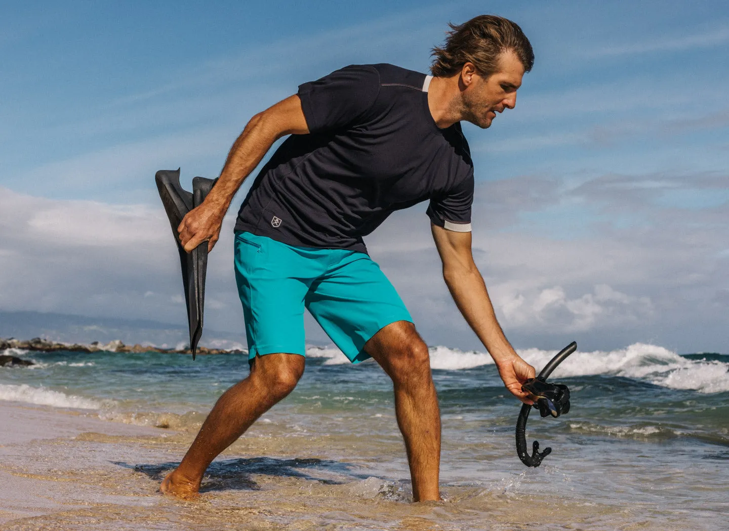 The Spartan Board Shorts -  11" Inseam - Almost Black