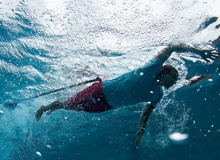 The Spartan Board Shorts -  9" Inseam - Blue Mirage