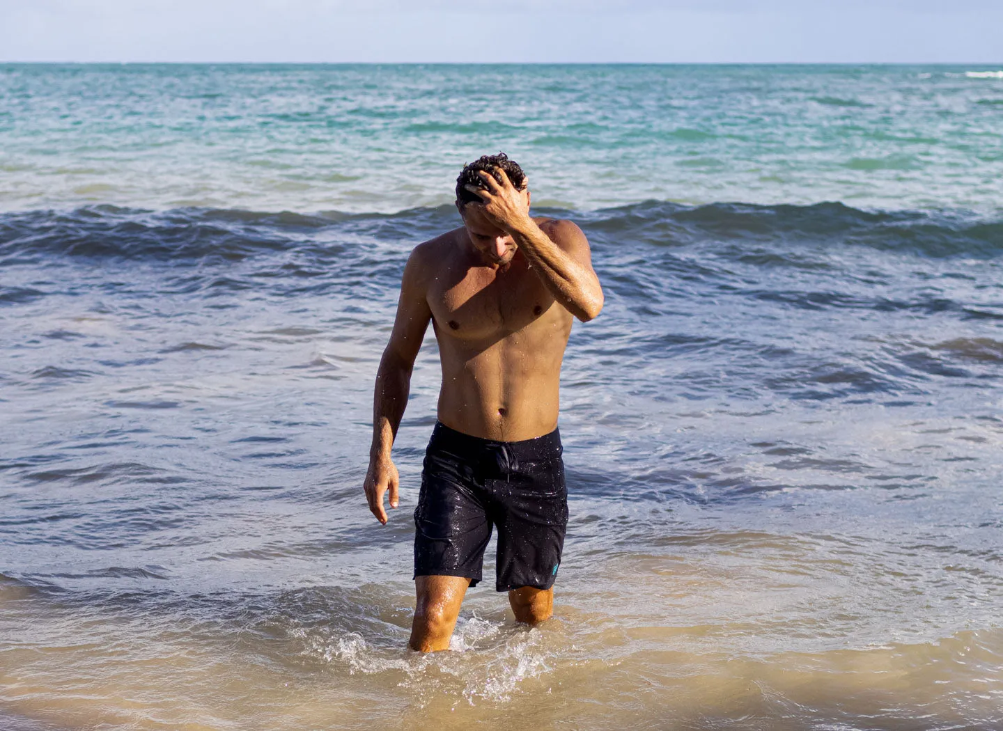 The Spartan Board Shorts -  9" Inseam - Makai Blue