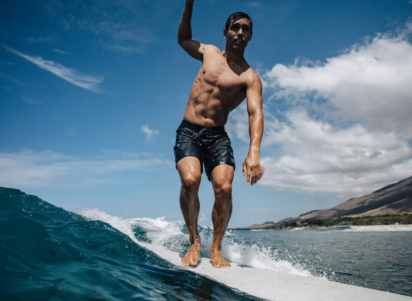 The Spartan Board Shorts -  9" Inseam - Makai Blue