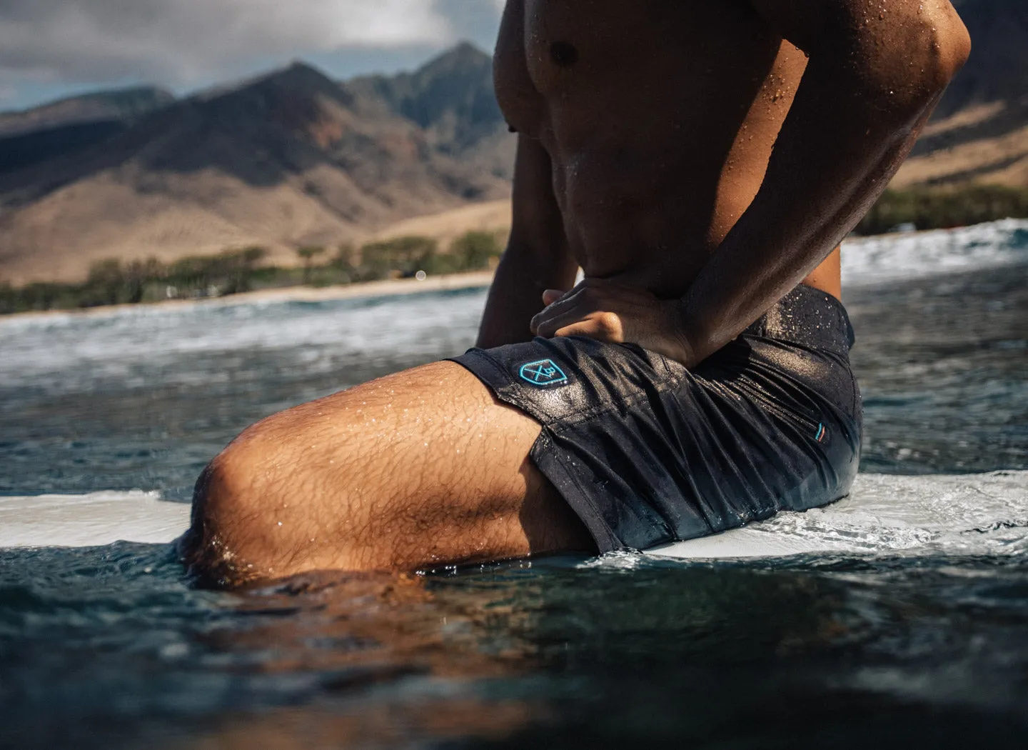 The Spartan Board Shorts -  9" Inseam - Makai Blue