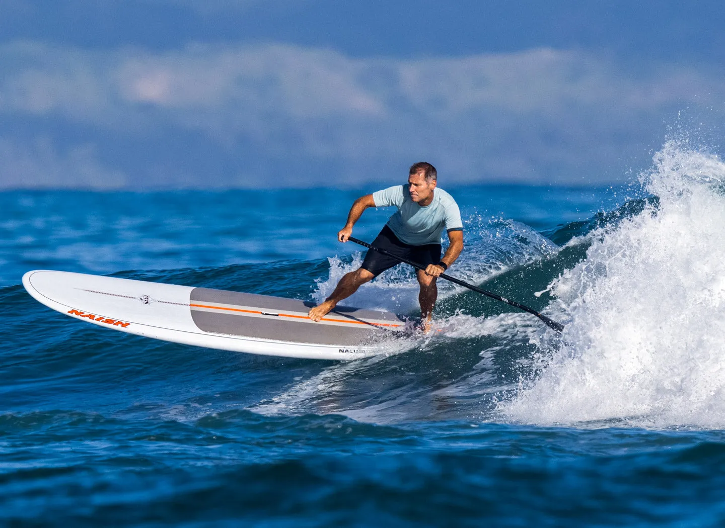 The Spartan Board Shorts - 9" Inseam - Storm (Blue Mirage)