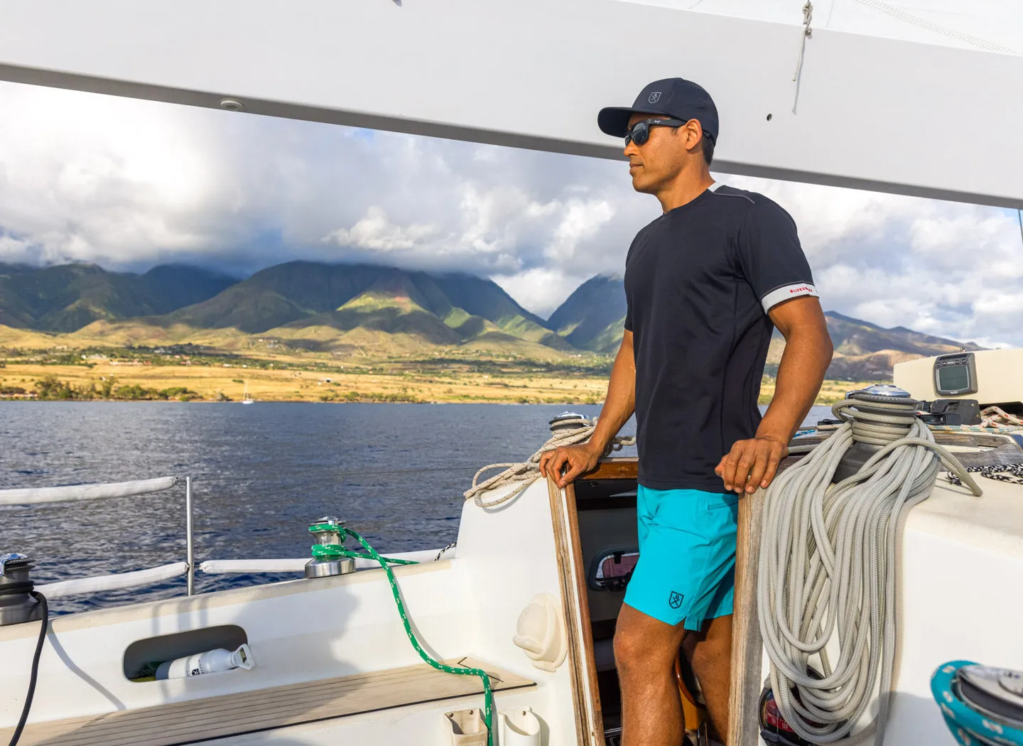The Spartan Board Shorts - 9" Inseam - Storm (Blue Mirage)