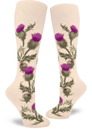 Thistle Roll-Top Knee Socks