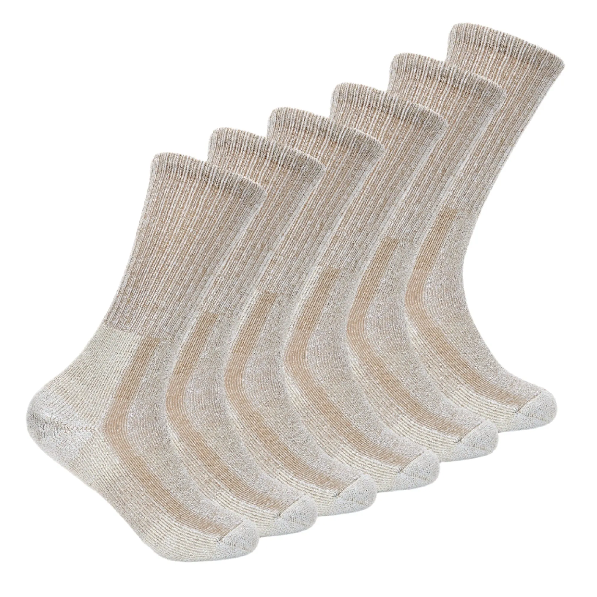 Thorlo Mens Moderate Cushion Crew Hiking 6-Pack Socks
