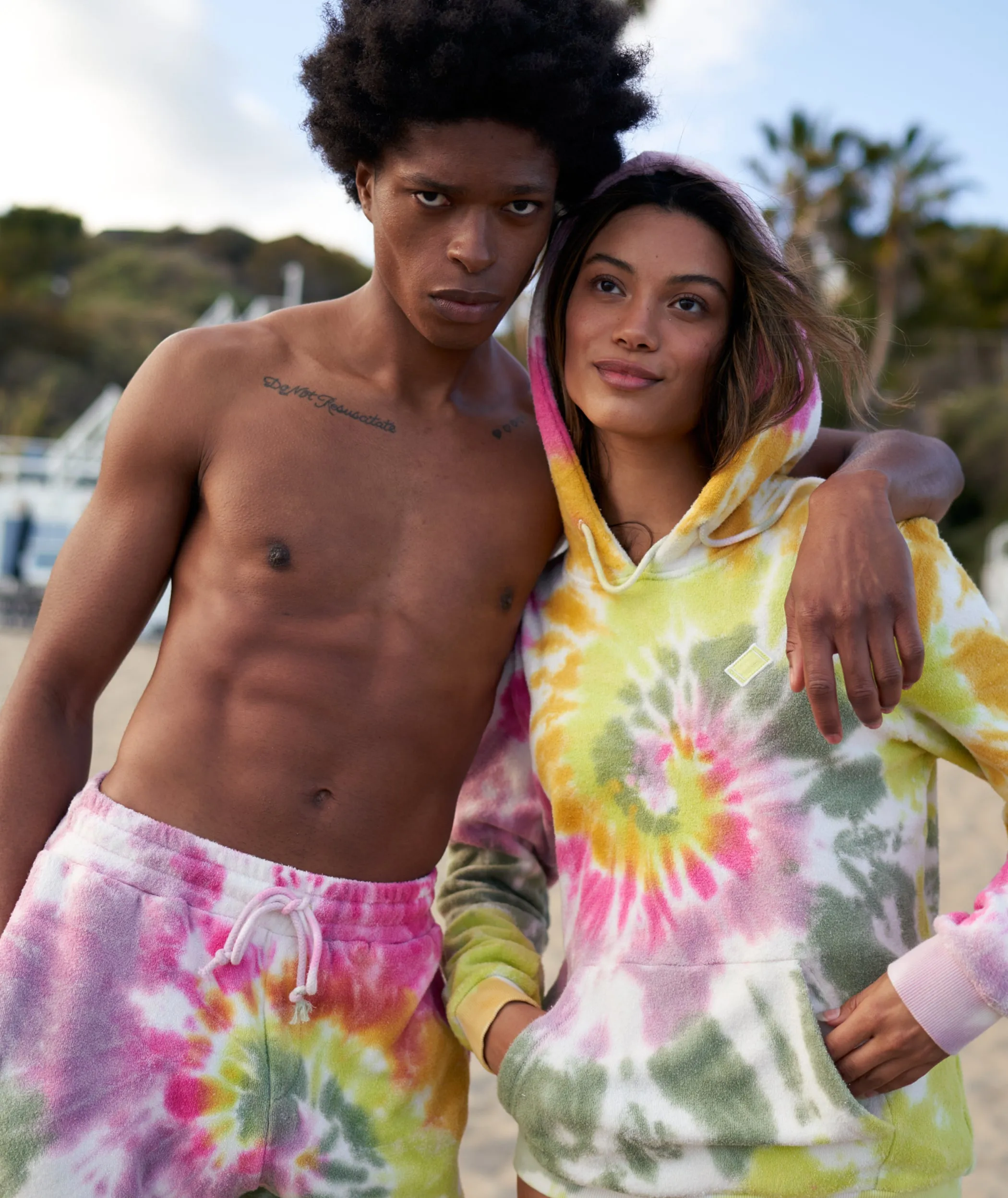 Towel Shorts Tie-Dye