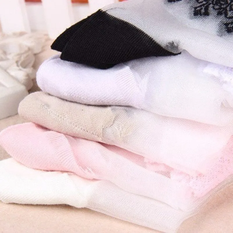 Ultrathin Crystal Silk Lace Ladies' Socks - 6 Variants