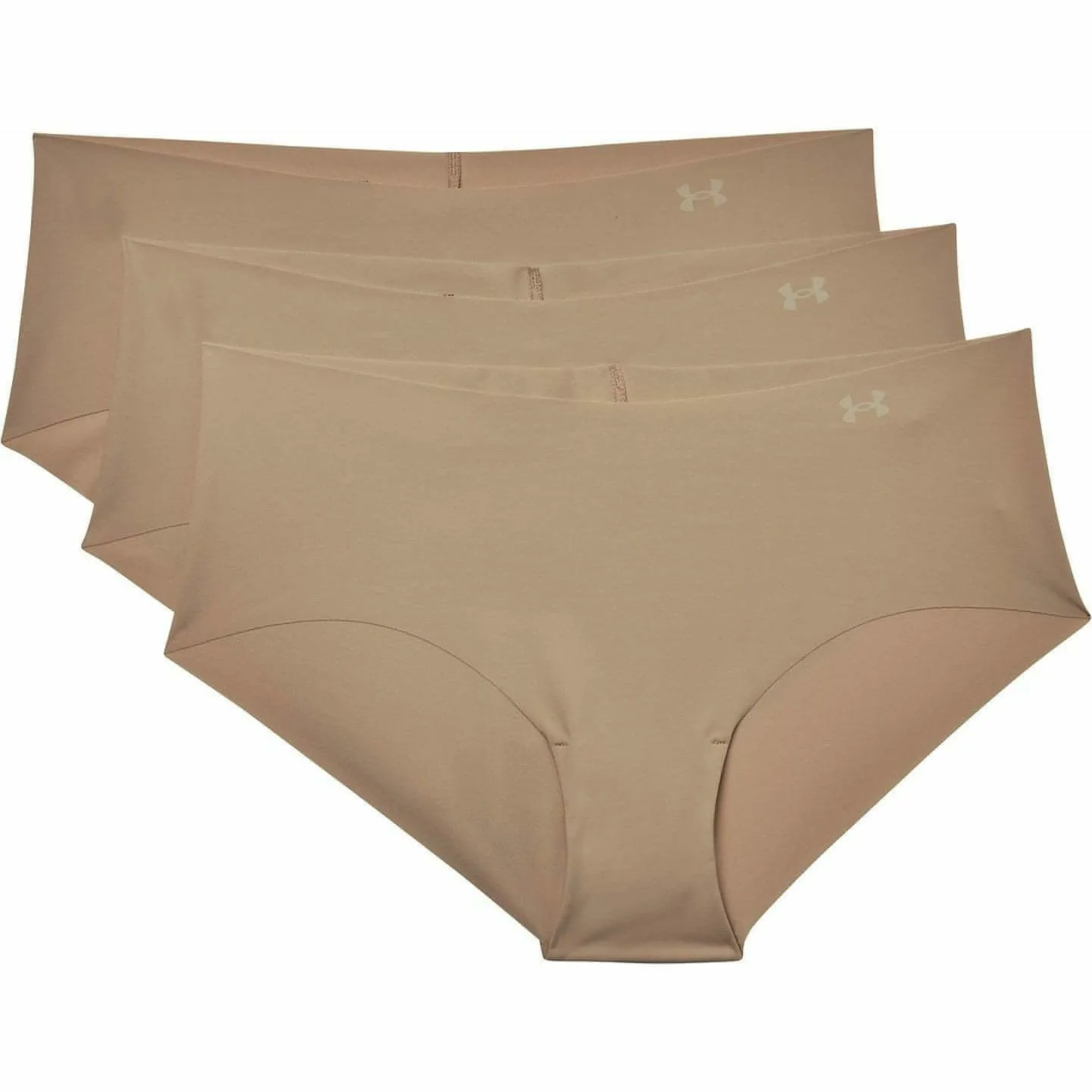 Under Armour Pure Stretch (3 Pack) Womens Hipster Brief - Beige