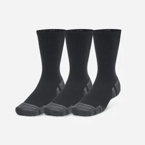Under Armour Unisex Performance Tech 3-Pack Crew Socks Black