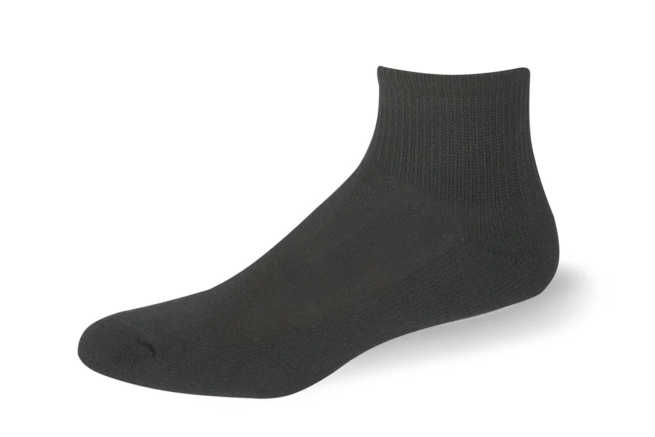 USPS Quarter Ankle Black Socks