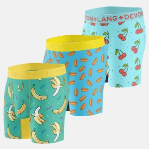 Venture Boxer Brief - Multi-Packs - Cherries/Banana/Hot Dog