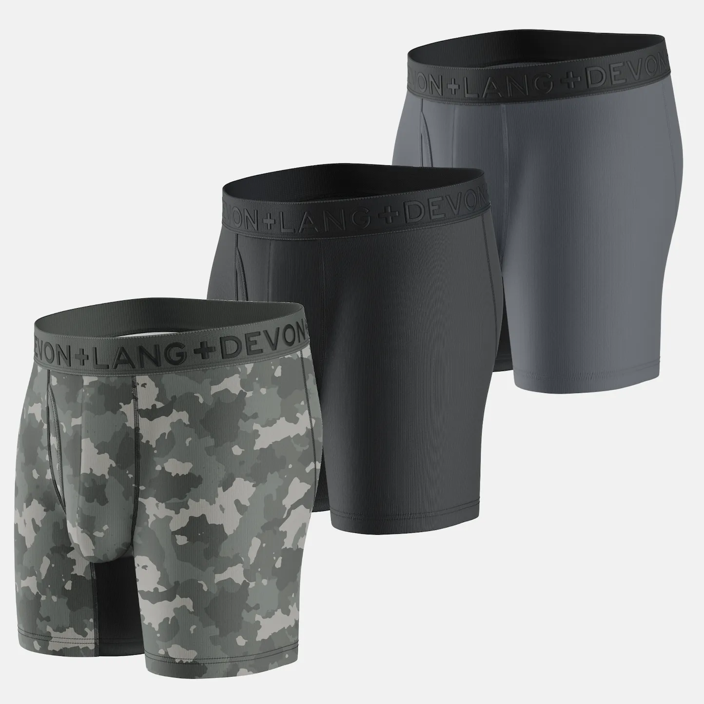 Venture Boxer Brief - Multi-Packs - Grey Camo/Obsidian/Slate Grey
