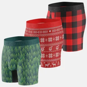 Venture Boxer Brief - Multi-Packs - Pines/Xmas Sweater/Buffalo Plaid