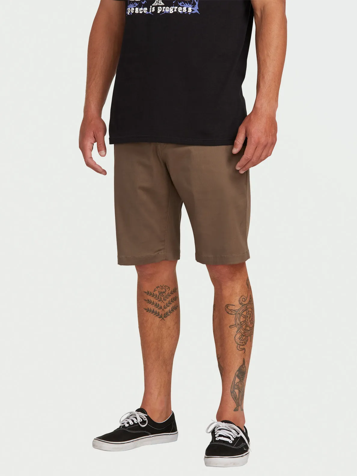 Volcom Frickin Modern Stretch 21 Short - Mushroom