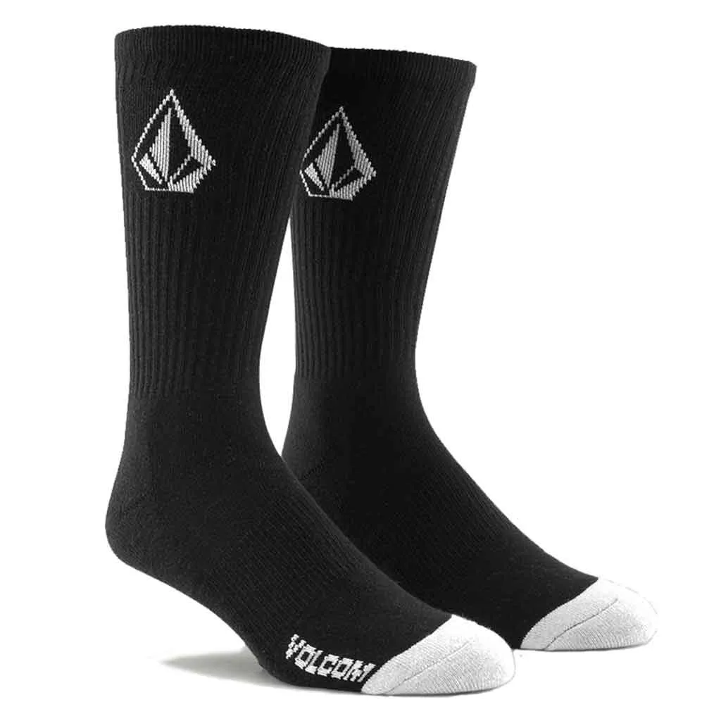VOLCOM FULL STONE SOCKS 3PACK - BLACK