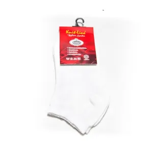 White Ladies Ankle Socks - KL-22