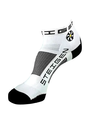 White Running Socks ¼ Length