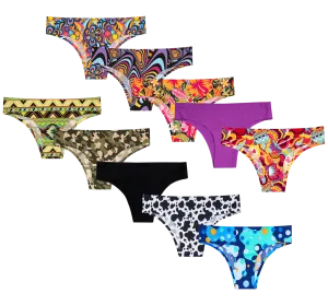 Winter Glow Bundle - Ladies Seamless Brazilian Briefs 10 Pack