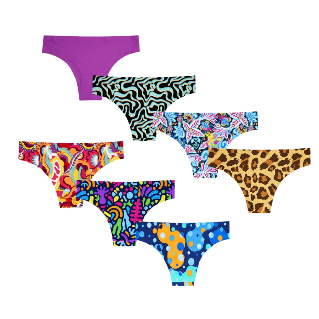Winter Wonders Bundle - Ladies Seamless Brazilian Briefs 7 Pack Bundle