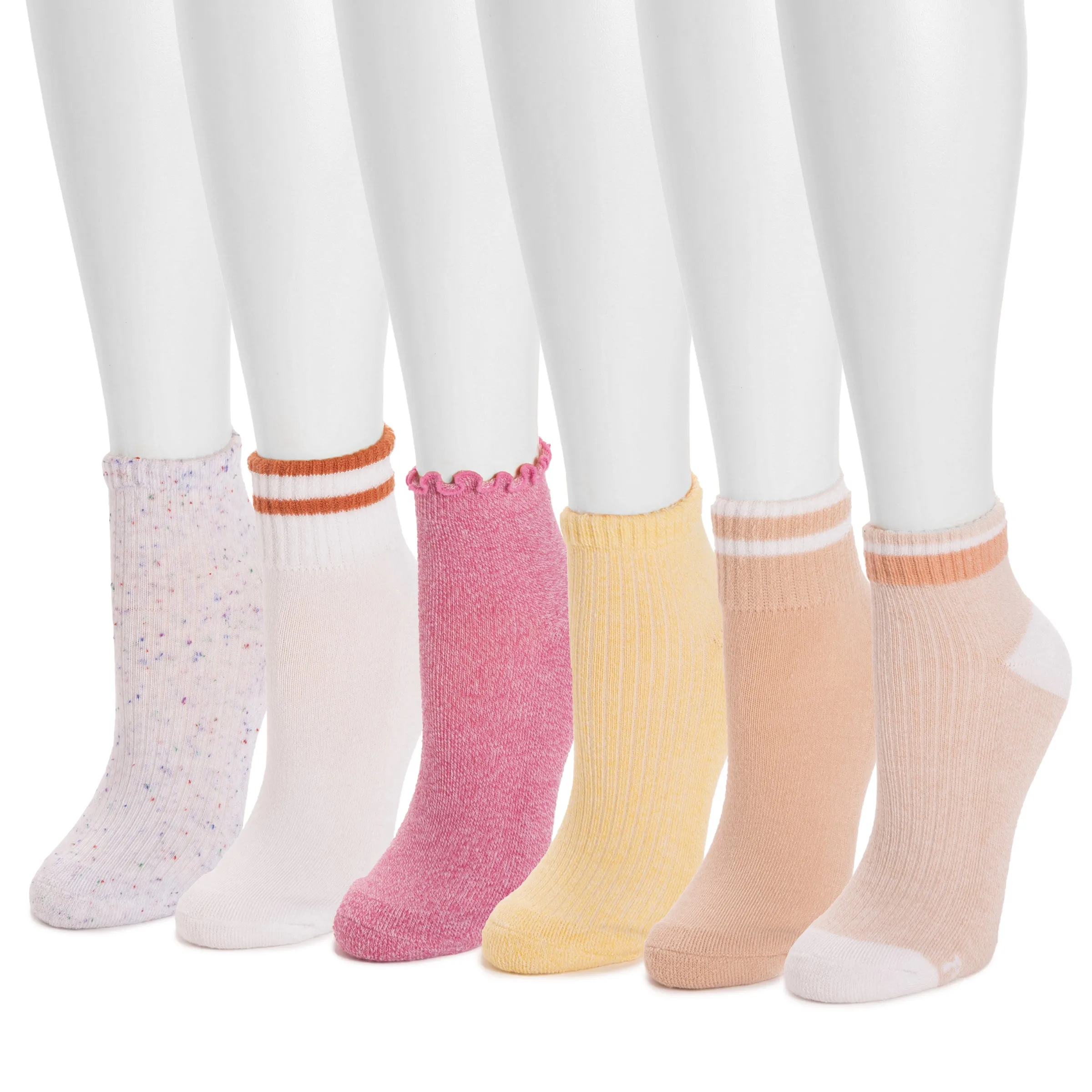 Women's 6 Pack Dream Step by Muk Luks® Mini Crew Socks