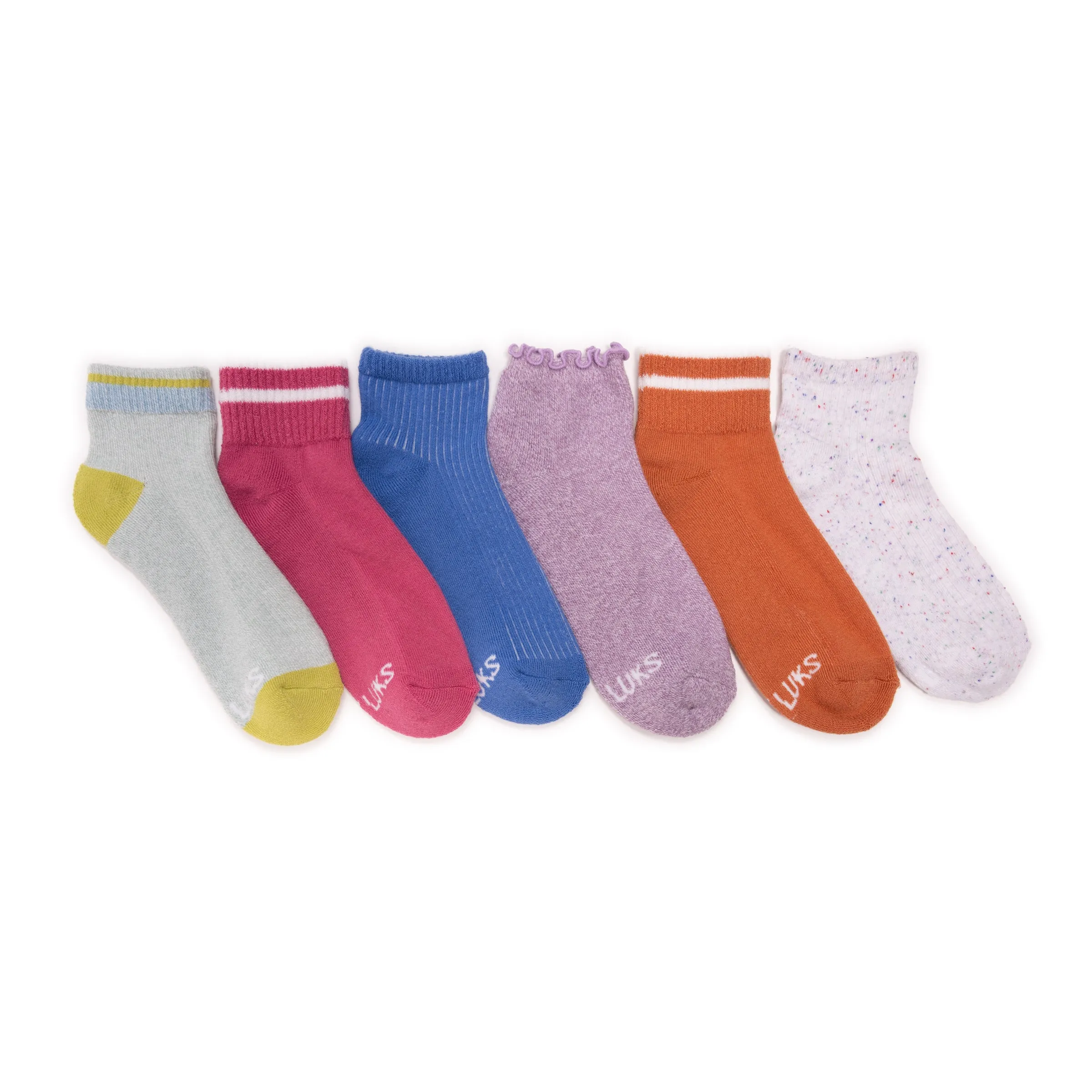 Women's 6 Pack Dream Step by Muk Luks® Mini Crew Socks