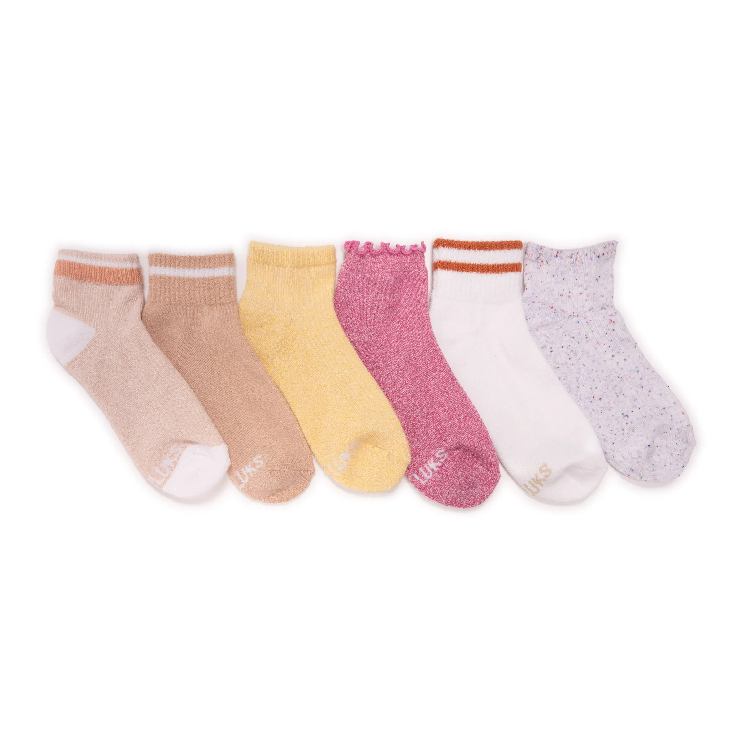 Women's 6 Pack Dream Step by Muk Luks® Mini Crew Socks