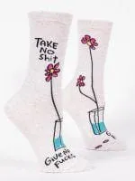 Women's Crew Socks - Take No Shit...