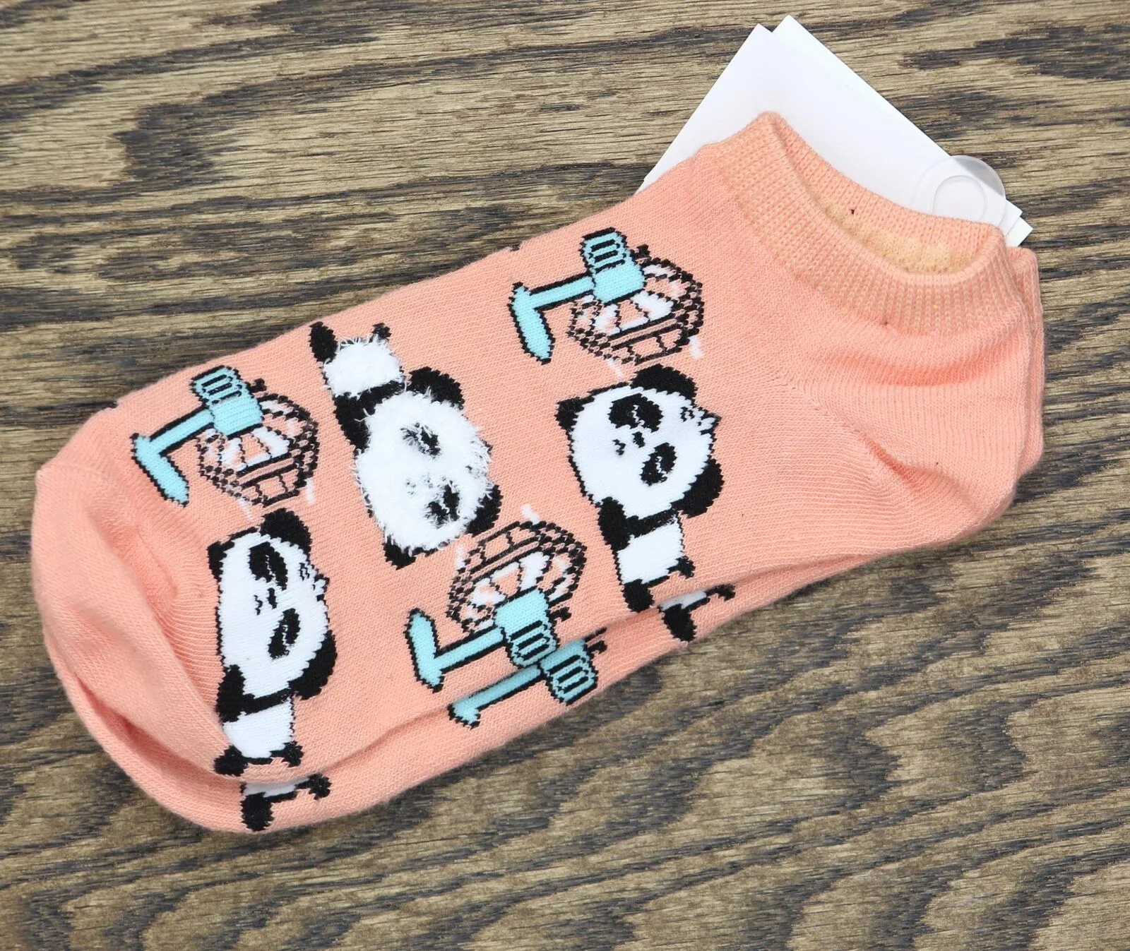 Xhilaration Women's Cool Pandas Low Cut Socks