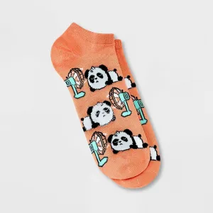 Xhilaration Women's Cool Pandas Low Cut Socks